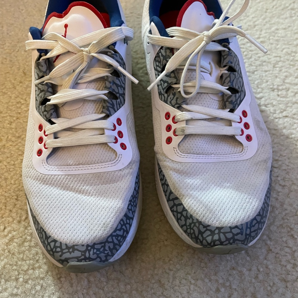 Air Jordan Tenacity 88/ Blue and white used size 10